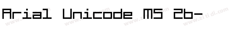 Arial Unicode MS 26字体转换